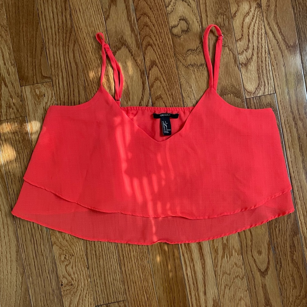 Summer ruffles crop top